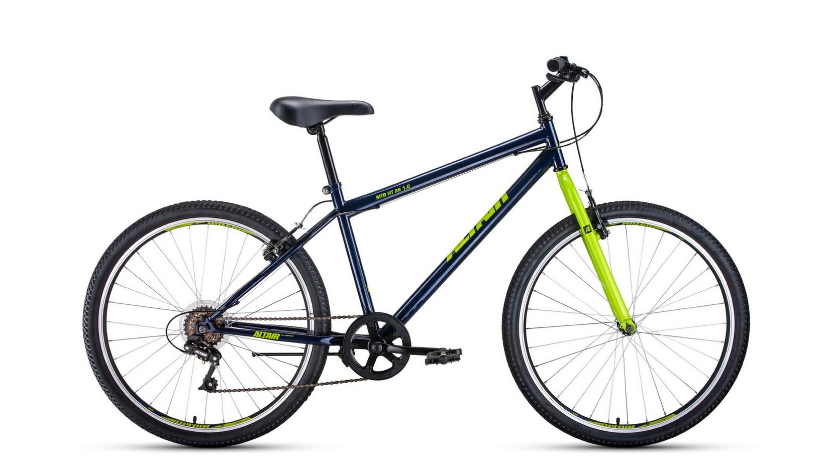 

Велосипед FORWARD ALTAIR MTB HT 26 1.0, колесо 26'', рост 17'', сезон 2021-2022, темно-син