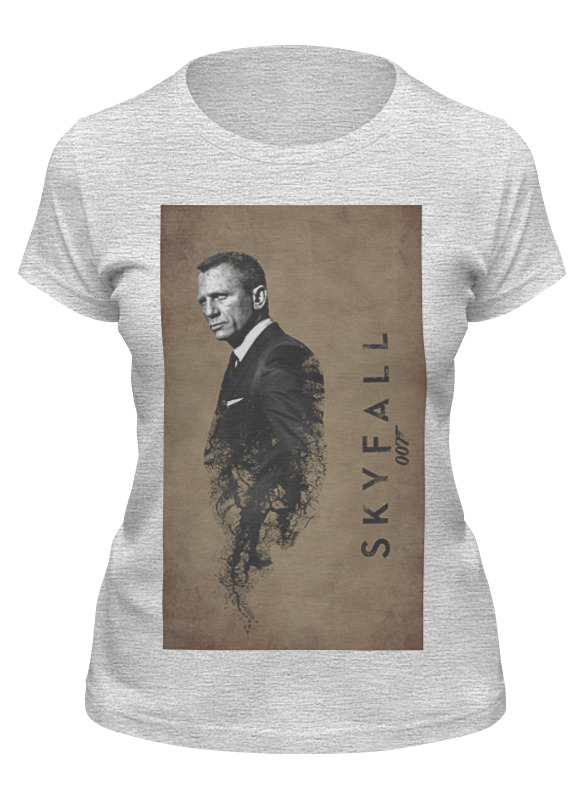 

Футболка женская Printio Skyfall gray серая M, Серый, Skyfall gray