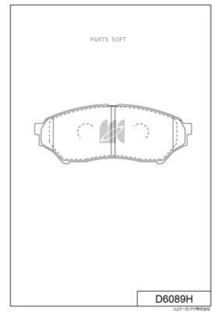 

Колодки Тормозные Дисковые Пер. Mitsubishi Montero,Pajero 1.8mpi,2.0gdi 00- D6089h Kashiya