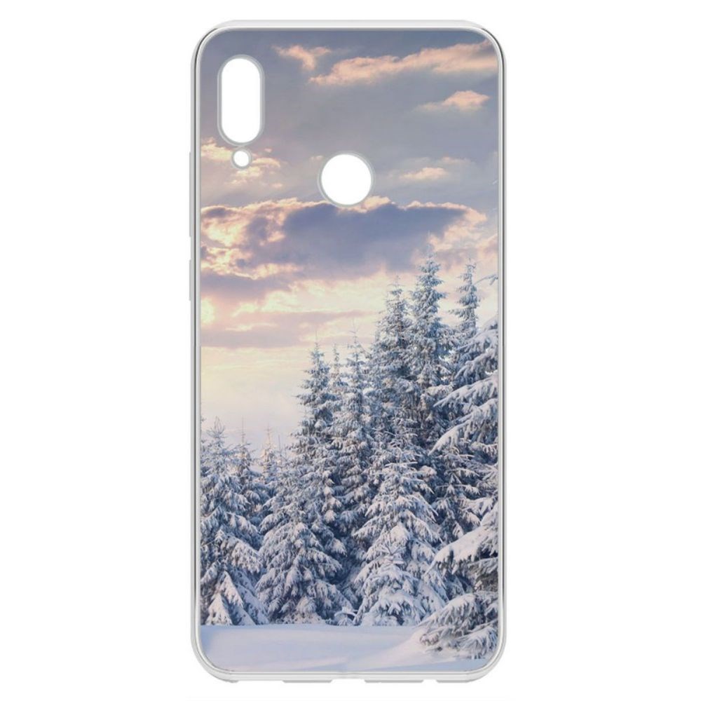 

Чехол-накладка Krutoff Clear Case Снежный пейзаж для Honor 10 Lite, Прозрачный