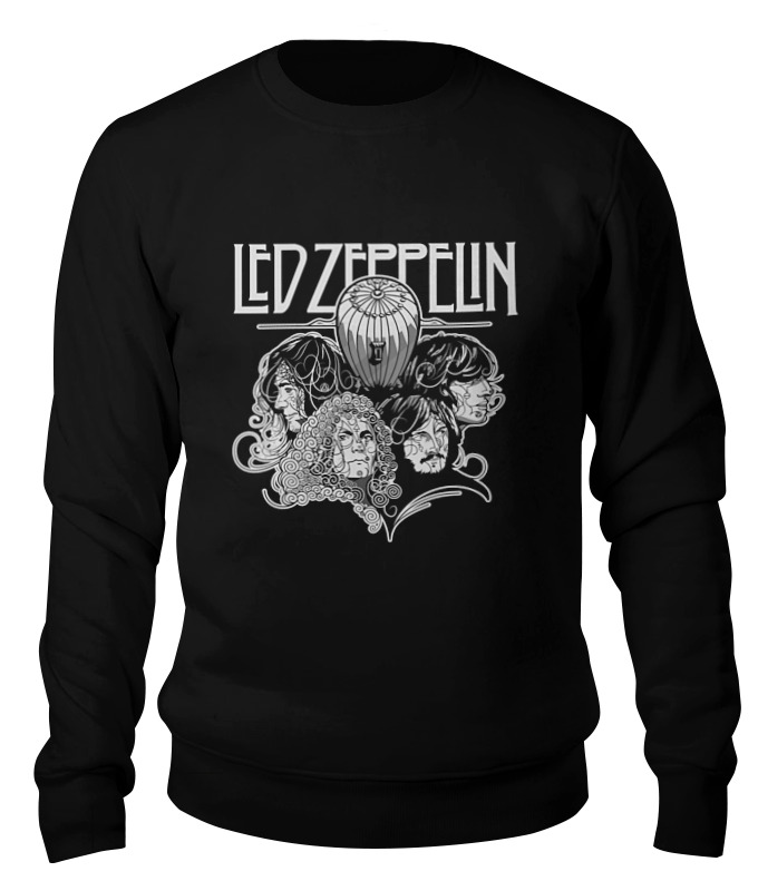 

Свитшот унисекс Printio Led zeppelin черный XL, Led zeppelin