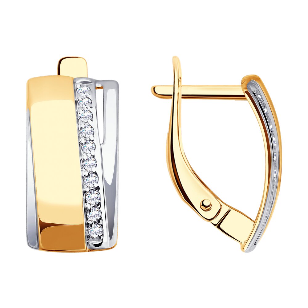

Серьги из золото SOKOLOV 028740, фианит, 028740
