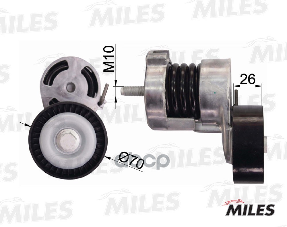 Натяжитель Ремня Приводного Bmw E46/E90/E83 1.6-2.0 Miles AG00044