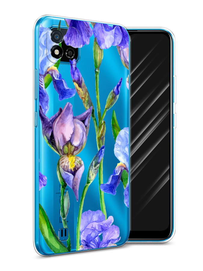 

Чехол Awog на Realme C11 (2021) "Синие ирисы", Разноцветный, 257550-8