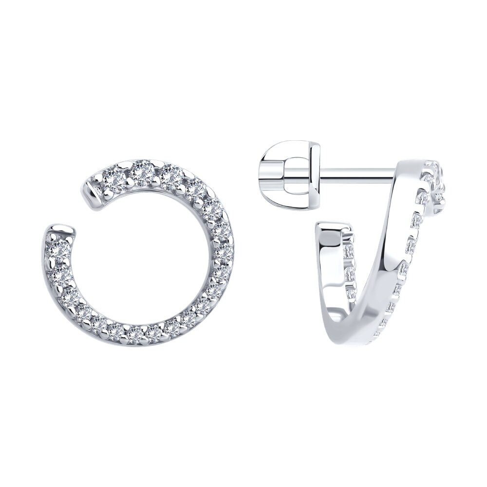 

Серьги из серебро SOKOLOV 94026912, фианит, 94026912