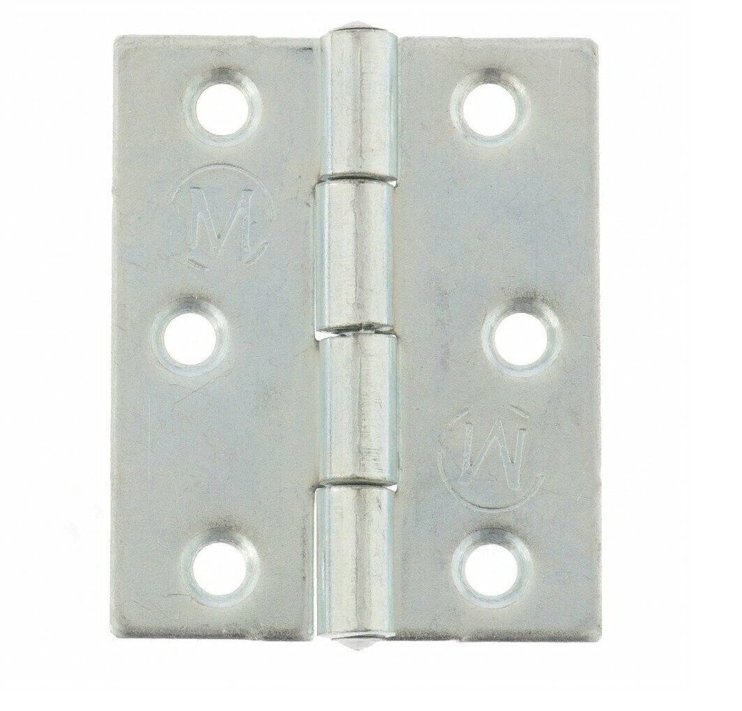 

Петля карточная, 50 х 40 мм, цинк, 4шт), Серебристый, 50/40