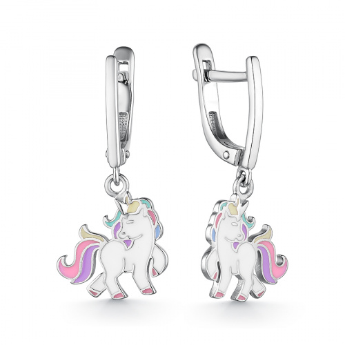 

Серьги подвески из серебра с эмалью DEWI KIDS 901021634, 901021634