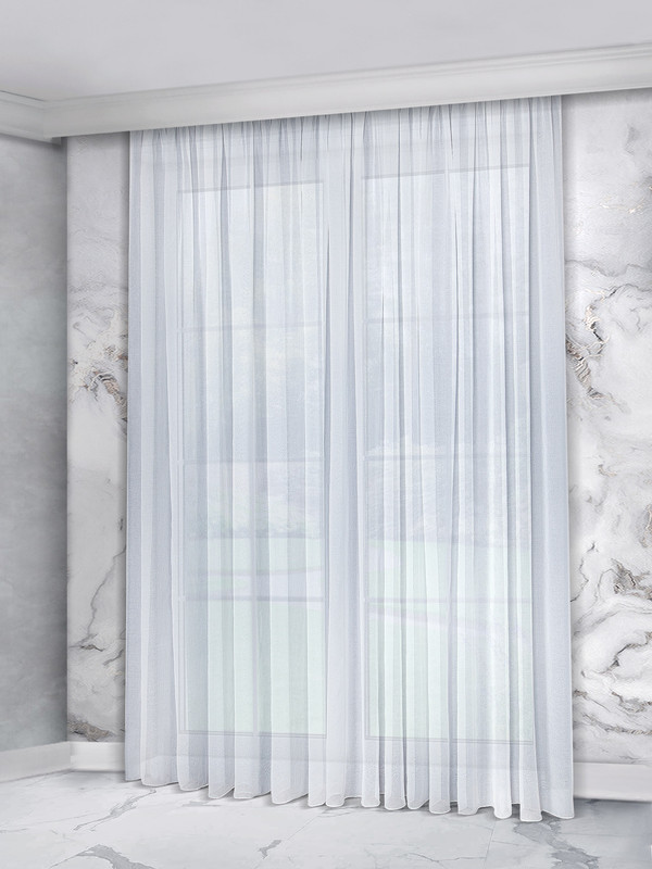 Тюль Raccolto с текстурой льна 290*300 см, 1шт.,Белый