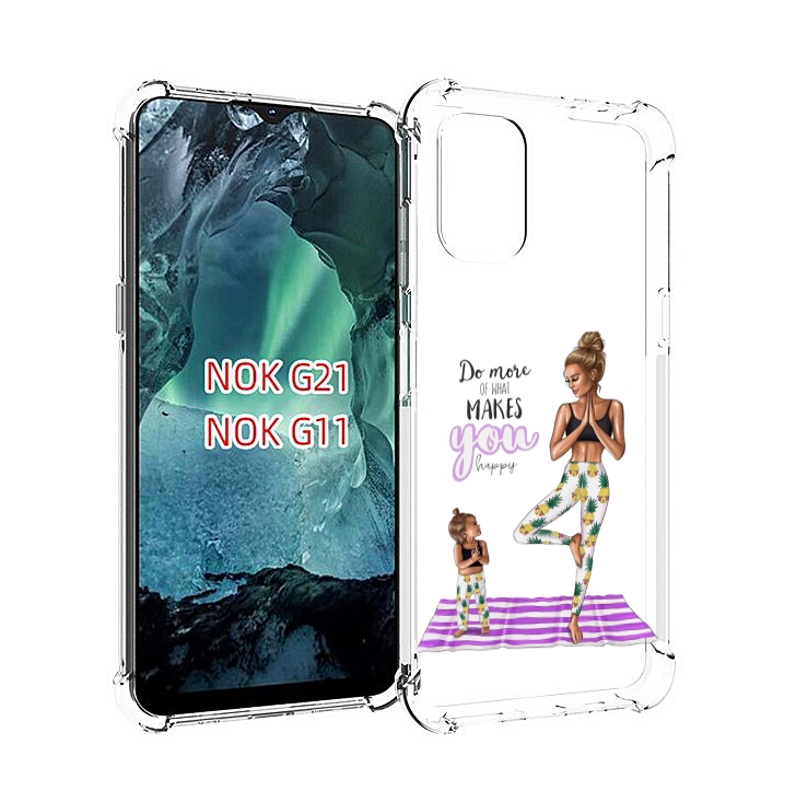 

Чехол Mypads Девочки-В-Ананасах Для Nokia G11/G21, Прозрачный, Tocco