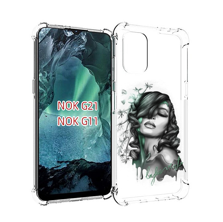 

Чехол Mypads Девушка 2 Для Nokia G11/G21, Прозрачный, Tocco