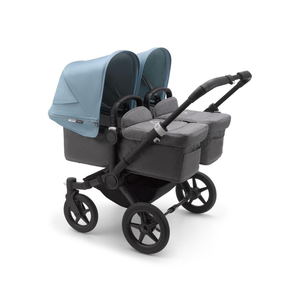 

Коляска 2 в 1 Bugaboo donkey3 twin black/grey melange/vapor blue, Donkey3