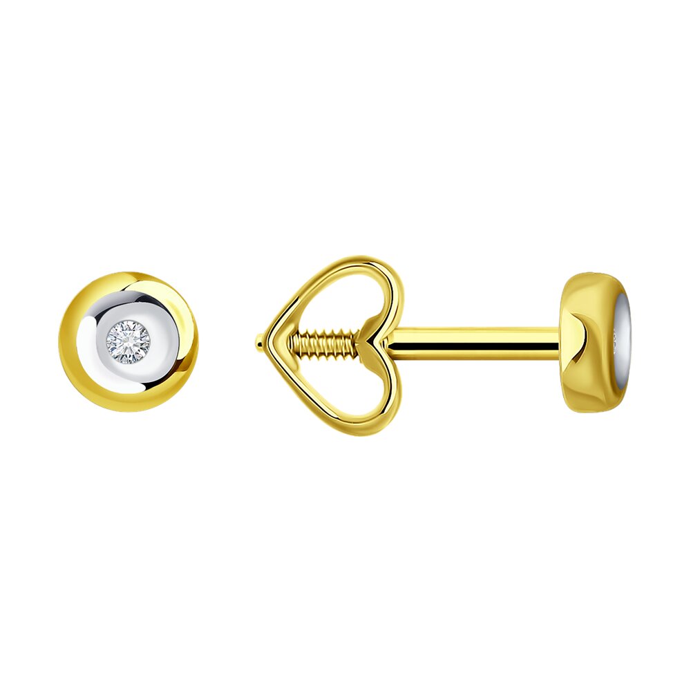 

Серьги из золото Diamant 53-222-01917-1, бриллиант, 53-222-01917-1