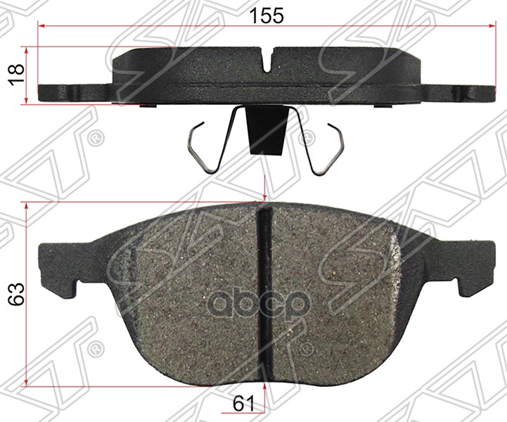 

Тормозные колодки SAT STBPYK3323ZA