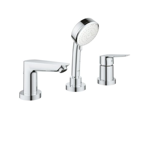 

Однорычажный смеситель для ванны с душем Grohe BauEdge 25117 00A (2511710A) хром, Серебристый, 2511700A