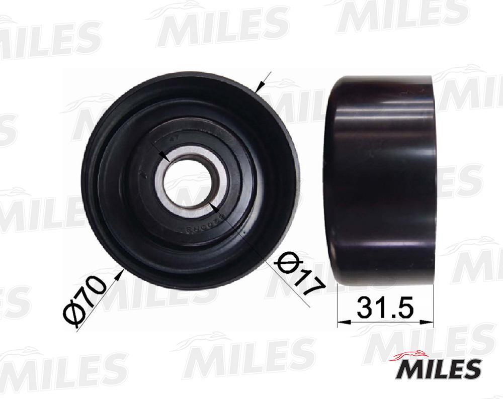 

Ролик Ремня Приводного Toyota Avensis/Camry/Rav 4 2.0/2.4 00- Miles арт. ag03074, AG03074