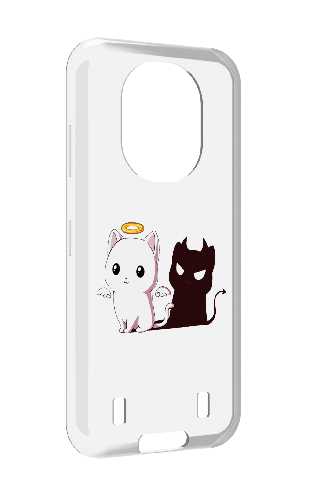 

Чехол MyPads котик-с-злой-тенью для Oukitel WP16, Прозрачный, Tocco