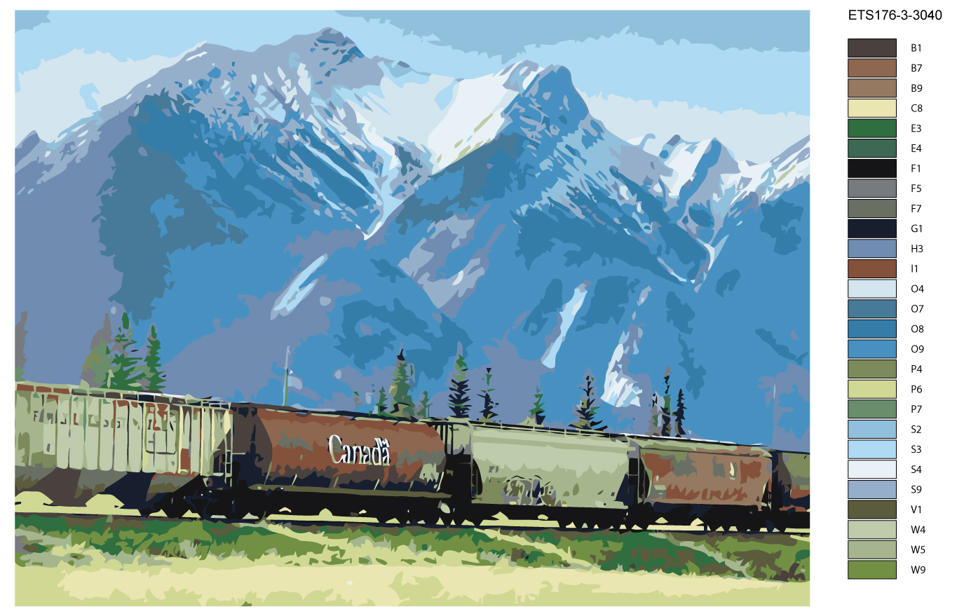 

Картина по номерам, "Живопись по номерам", 75 х 100, ETS176-3-3040, ETS176-3-3040