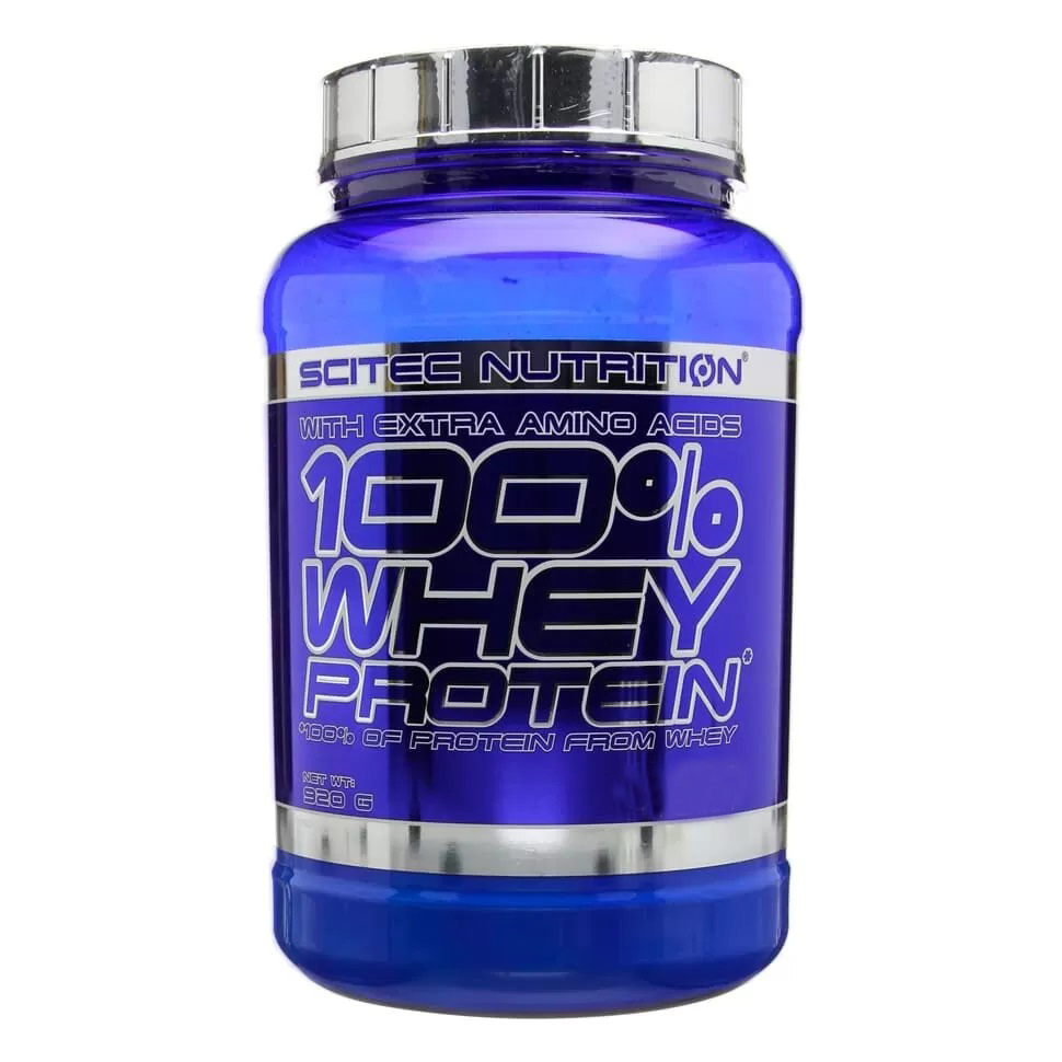 фото Сывороточный протеин scitec nutrition, 100% whey protein, 920г (шоколад)