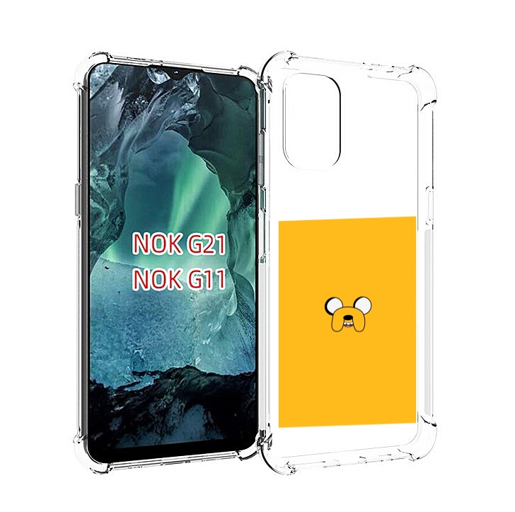 

Чехол Mypads Джейк-Время-Приключений Для Nokia G11/G21, Прозрачный, Tocco