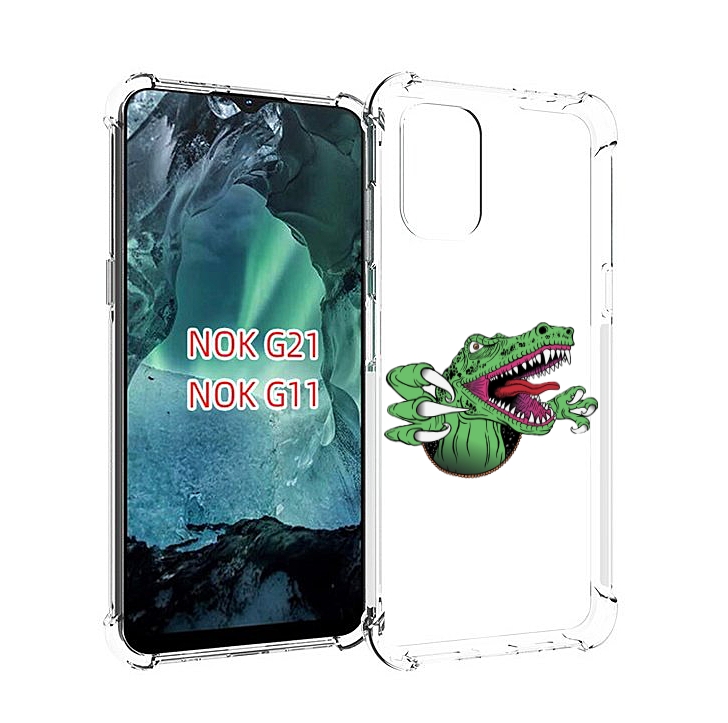 

Чехол Mypads Динозавр Для Nokia G11/G21, Прозрачный, Tocco