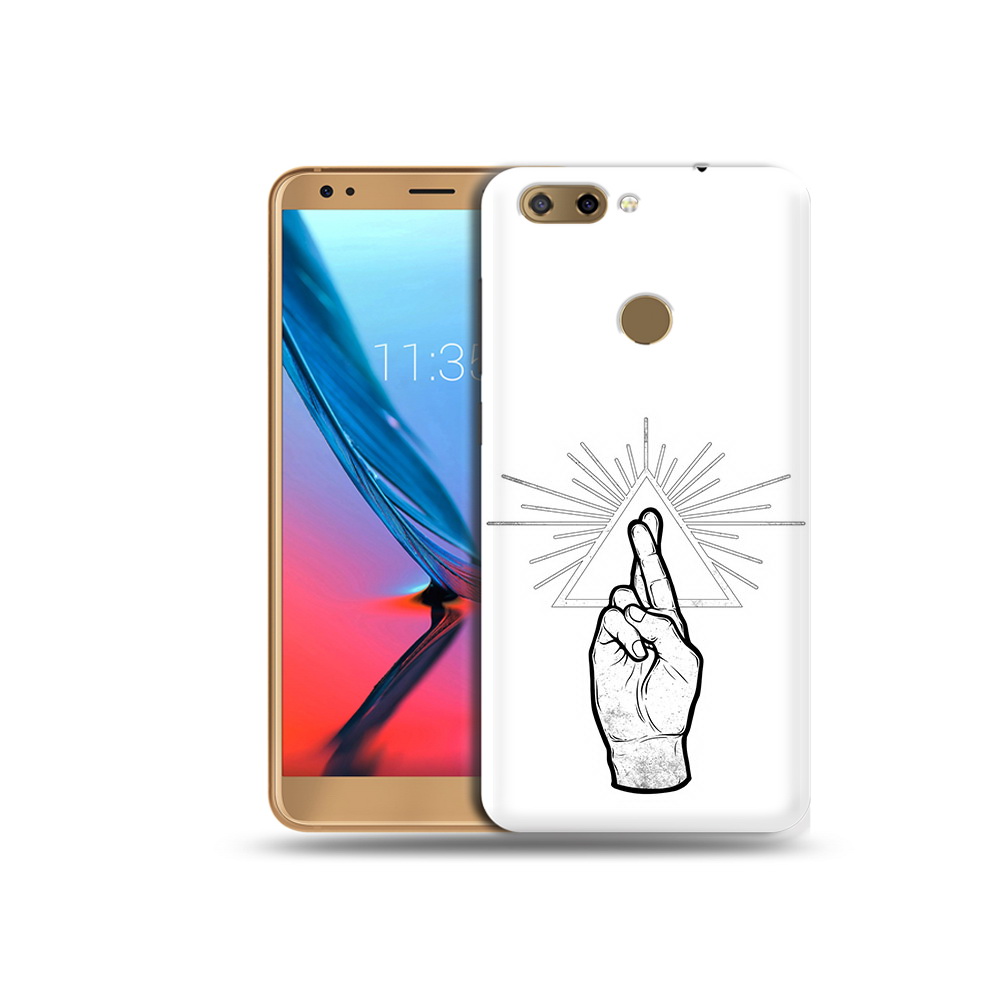 

Чехол MyPads Tocco для ZTE Blade V9 черно белая рука (PT106427.464.681), Прозрачный, Tocco