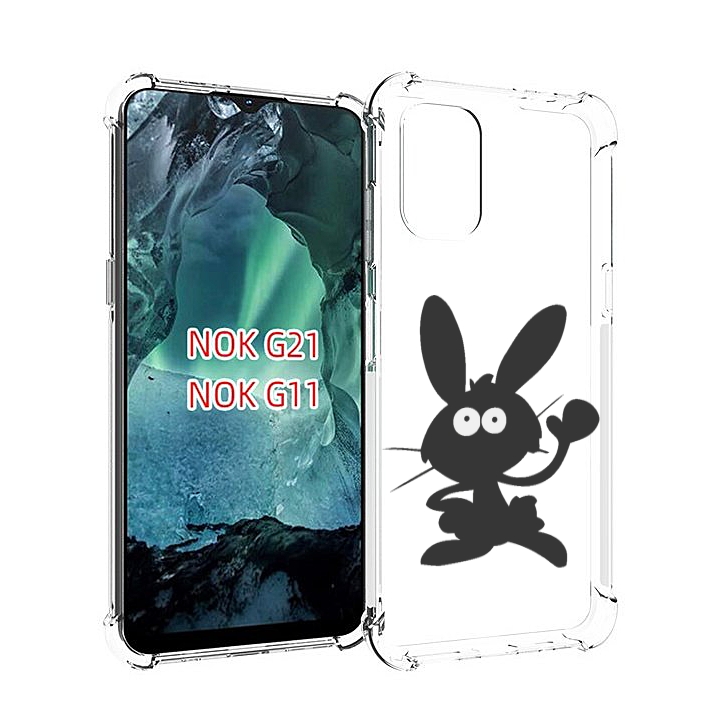 

Чехол Mypads Заяц Для Nokia G11/G21, Прозрачный, Tocco