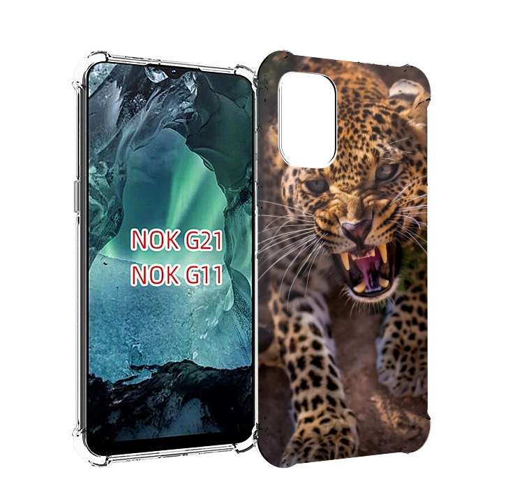 

Чехол Mypads Злой-Гепард Для Nokia G11/G21, Прозрачный, Tocco