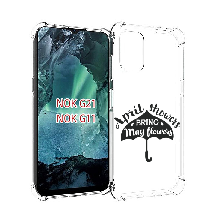 

Чехол Mypads Зонтик Для Nokia G11/G21, Прозрачный, Tocco