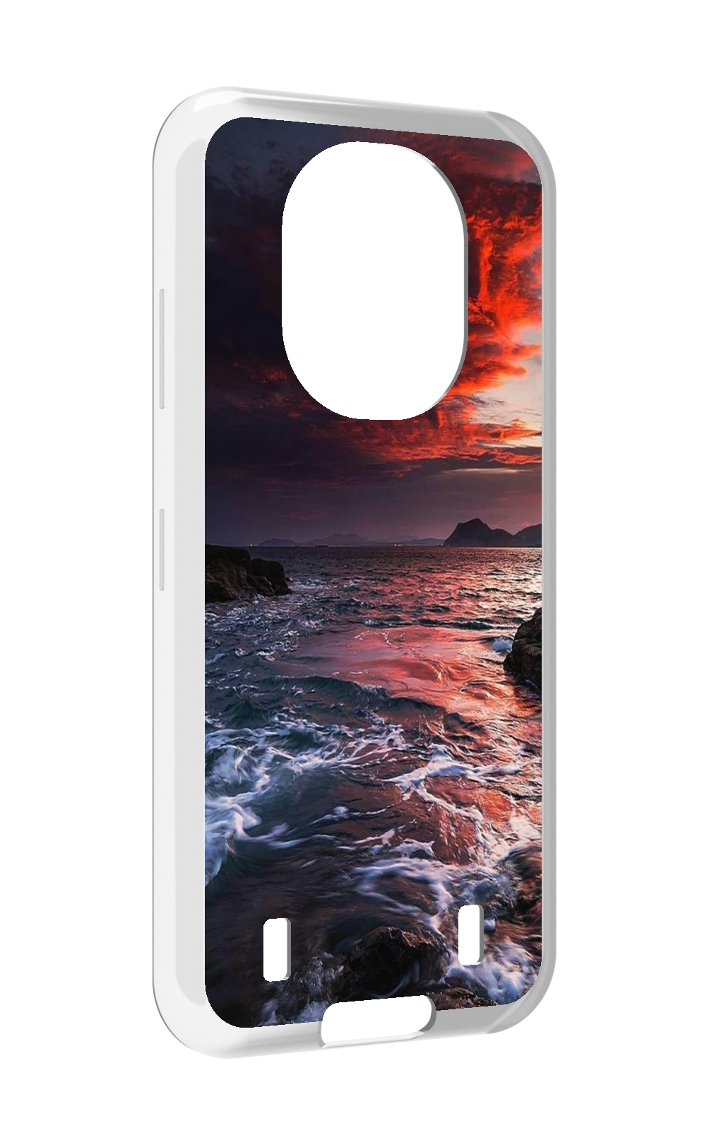 

Чехол MyPads красивый залив для Oukitel WP16, Прозрачный, Tocco