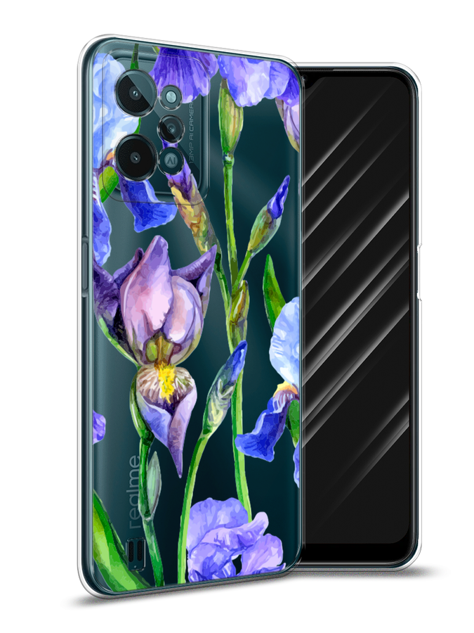 

Чехол Awog на Realme C31 "Синие ирисы", Разноцветный, 259350-8
