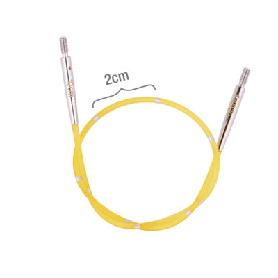 

Тросик KnitPro (заглушки 2шт, ключик) для съемных спиц SmartStix, длина 20 (40)см, SmartStix
