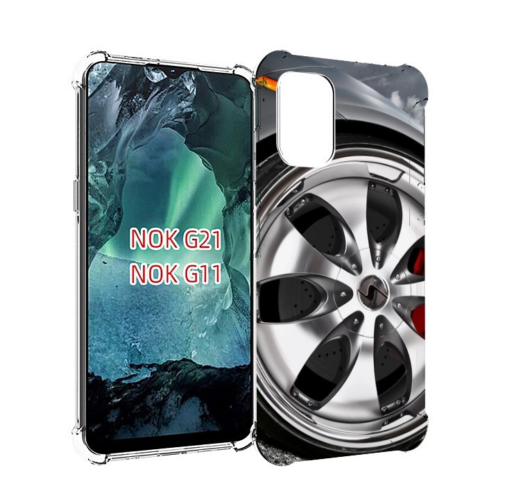

Чехол Mypads Колесо Мужской Для Nokia G11/G21, Прозрачный, Tocco
