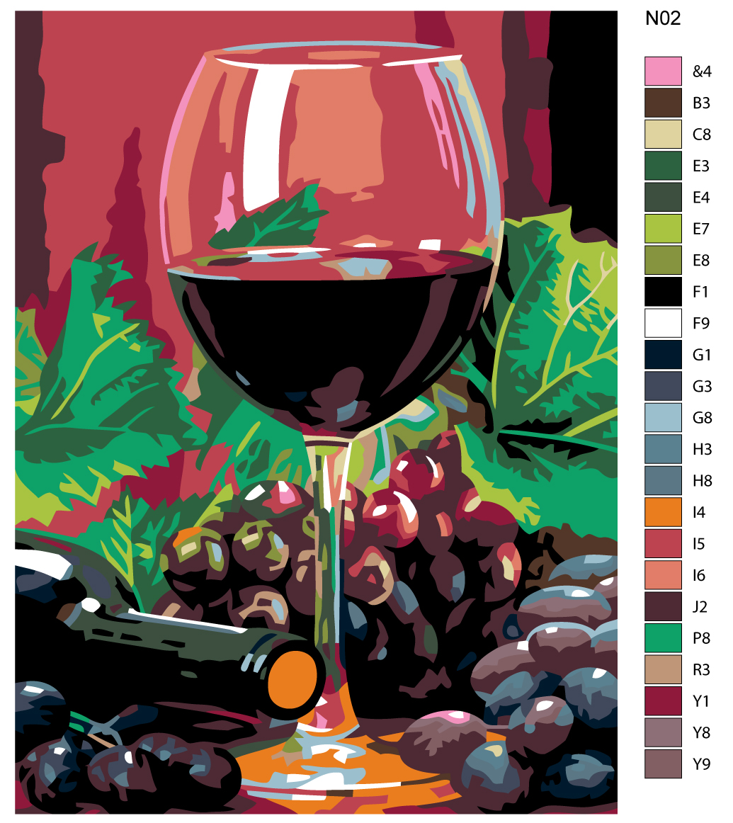 

Картина по номерам, "Живопись по номерам", 75 х 100, N02, N02