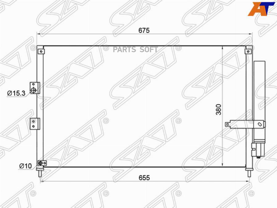 

SAT Радиатор кондиционера HONDA CIVIC FD# 1.3 hybrid /1.6/1.8