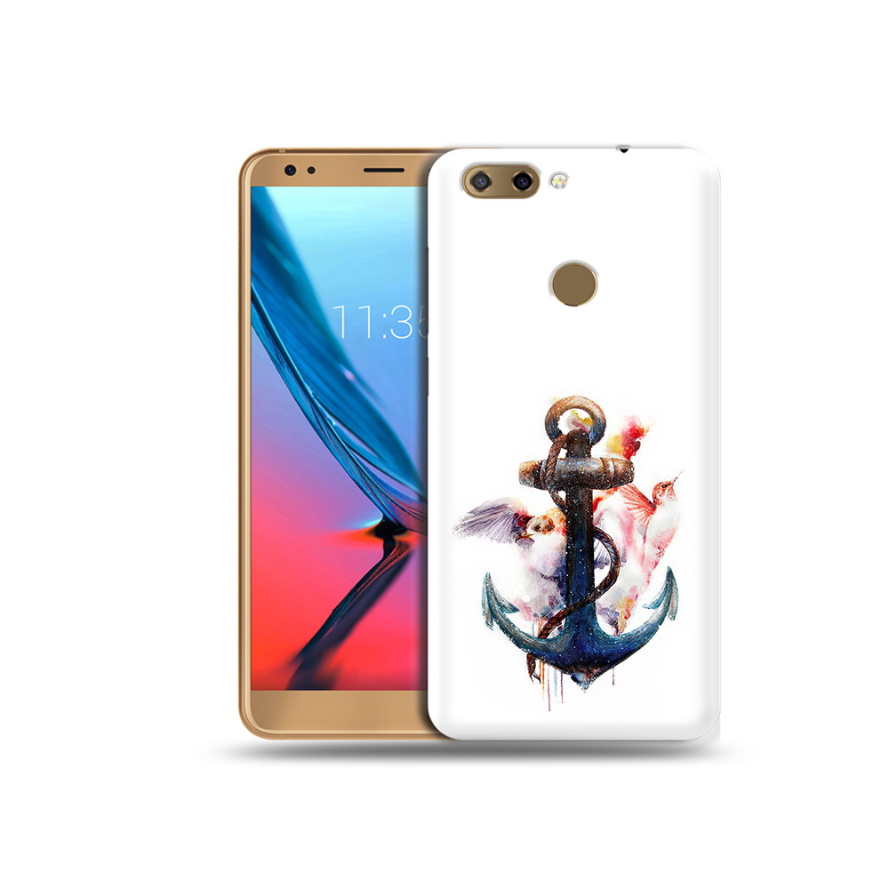 Чехол MyPads Tocco для ZTE Blade V9 якорь с птицами (PT106427.464.703)