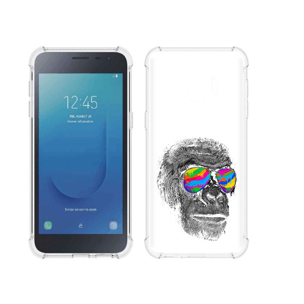 фото Чехол mypads tocco для samsung galaxy j2 core крутая обезьяна в очках (pt124748.583.422)
