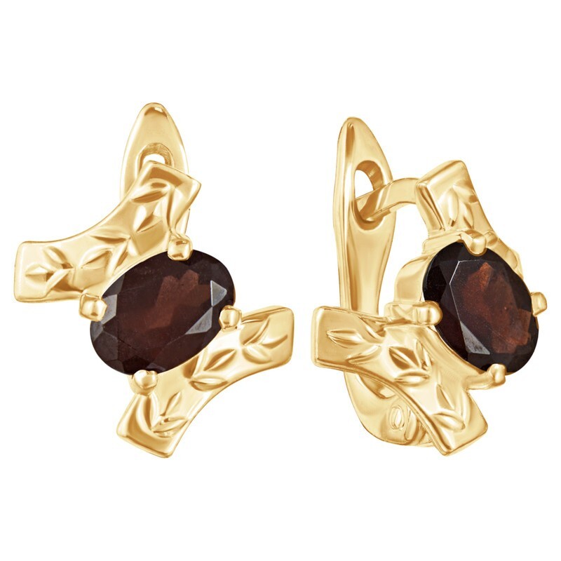 

Серьги из серебра с гранатом LAZURIT-ONLINE 8122YG, 8122YG