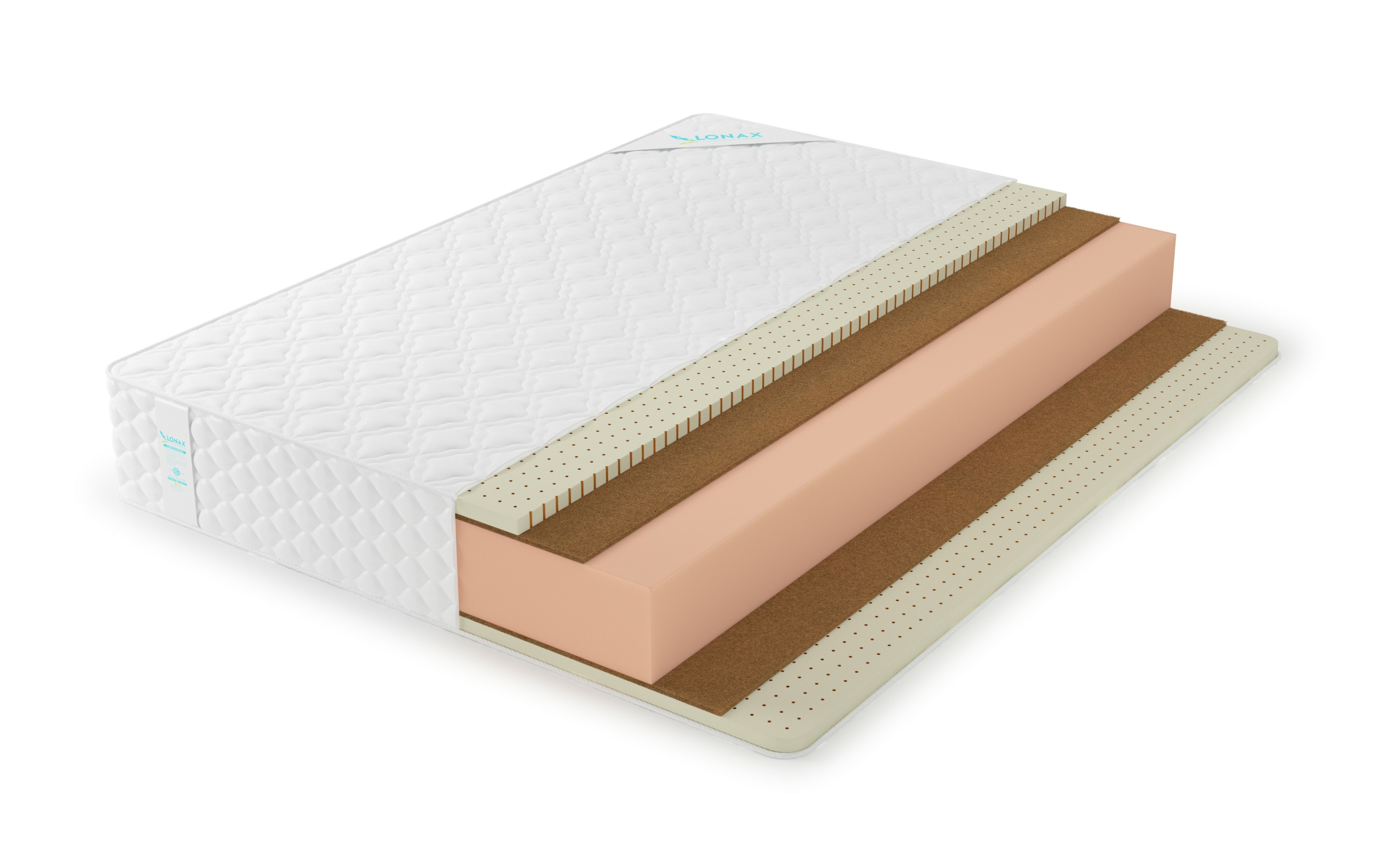 

Матрас Lonax Foam Mix Foam Medium Max Plus 110х210, Белый, Foam Medium Max Plus