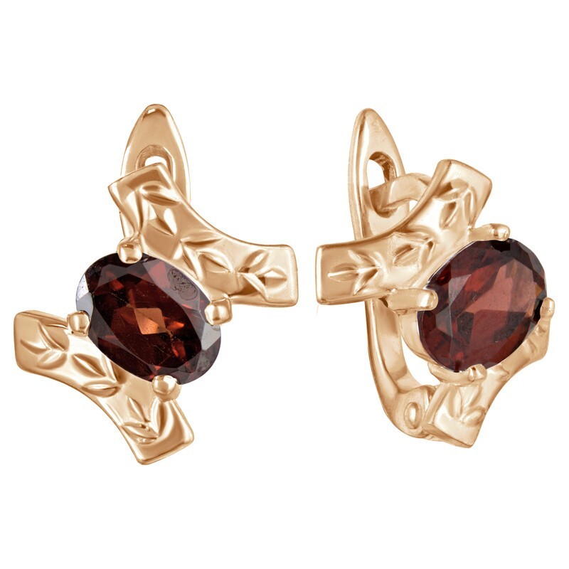 

Серьги из серебра с гранатом LAZURIT-ONLINE 8123PG, 8123PG