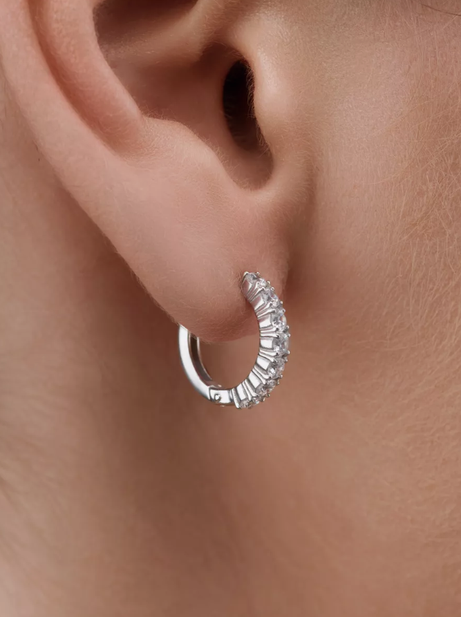 

Серьги из серебра Argentum Z2-10756, фианит, Z2-10756
