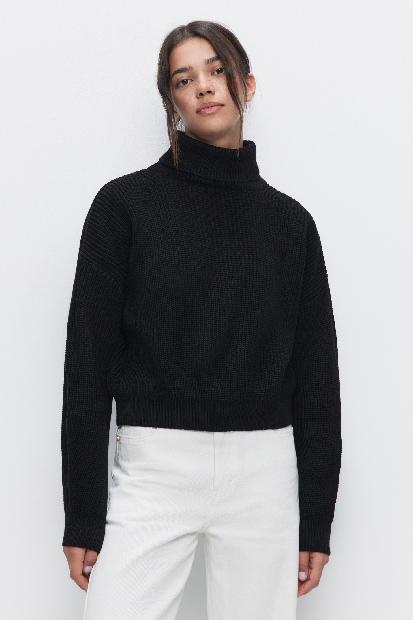 

Свитер женский Befree RibSweater-50 черный XS, RibSweater-50