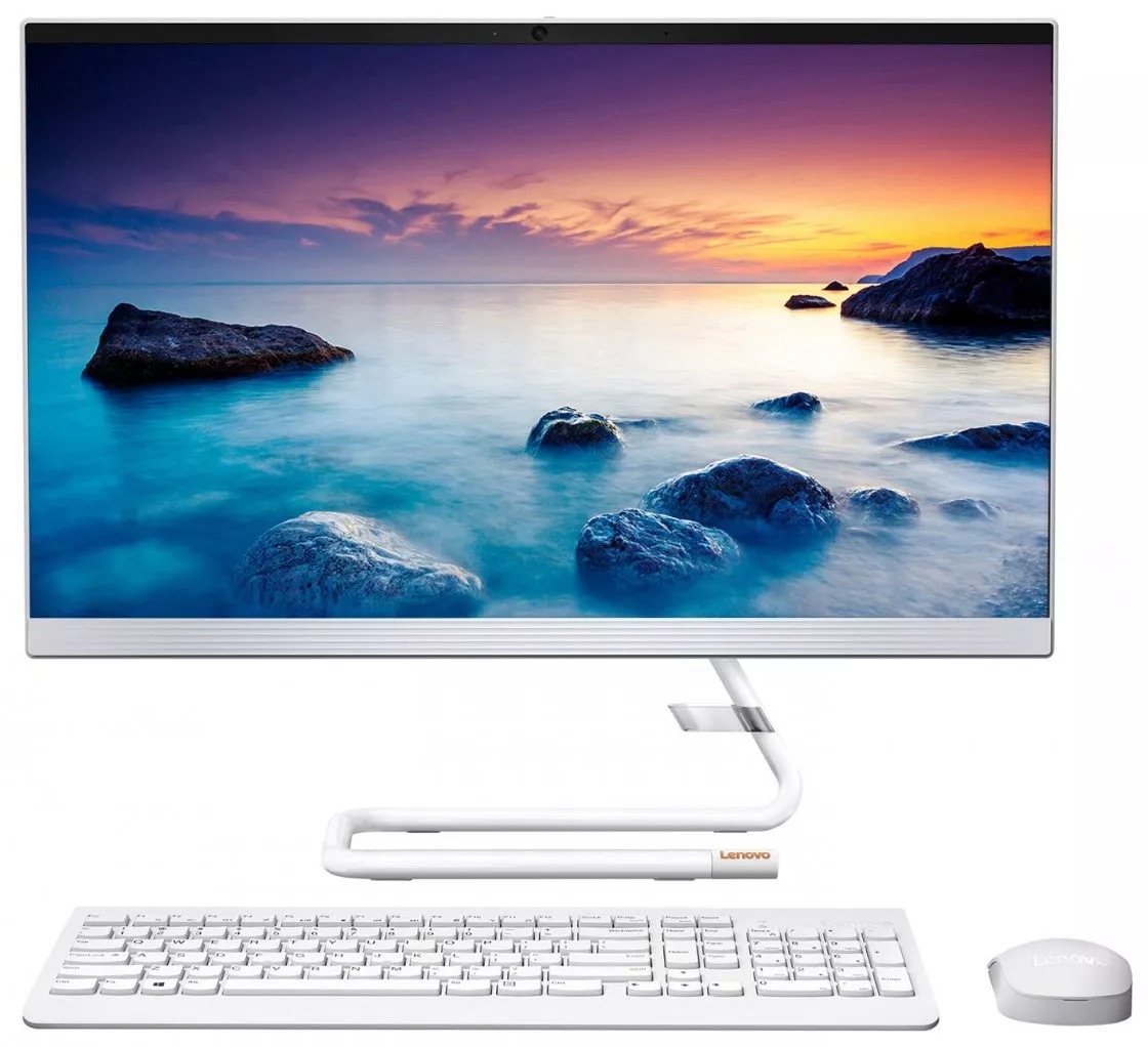 фото Моноблок lenovo ideacentre a340-24iwl 23.8 white (f0e800t6rk)