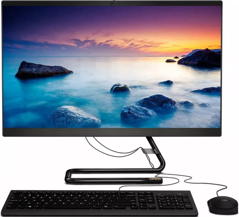 фото Моноблок lenovo ideacentre aio 3 24imb05 23.8 black (f0eu00jwrk)