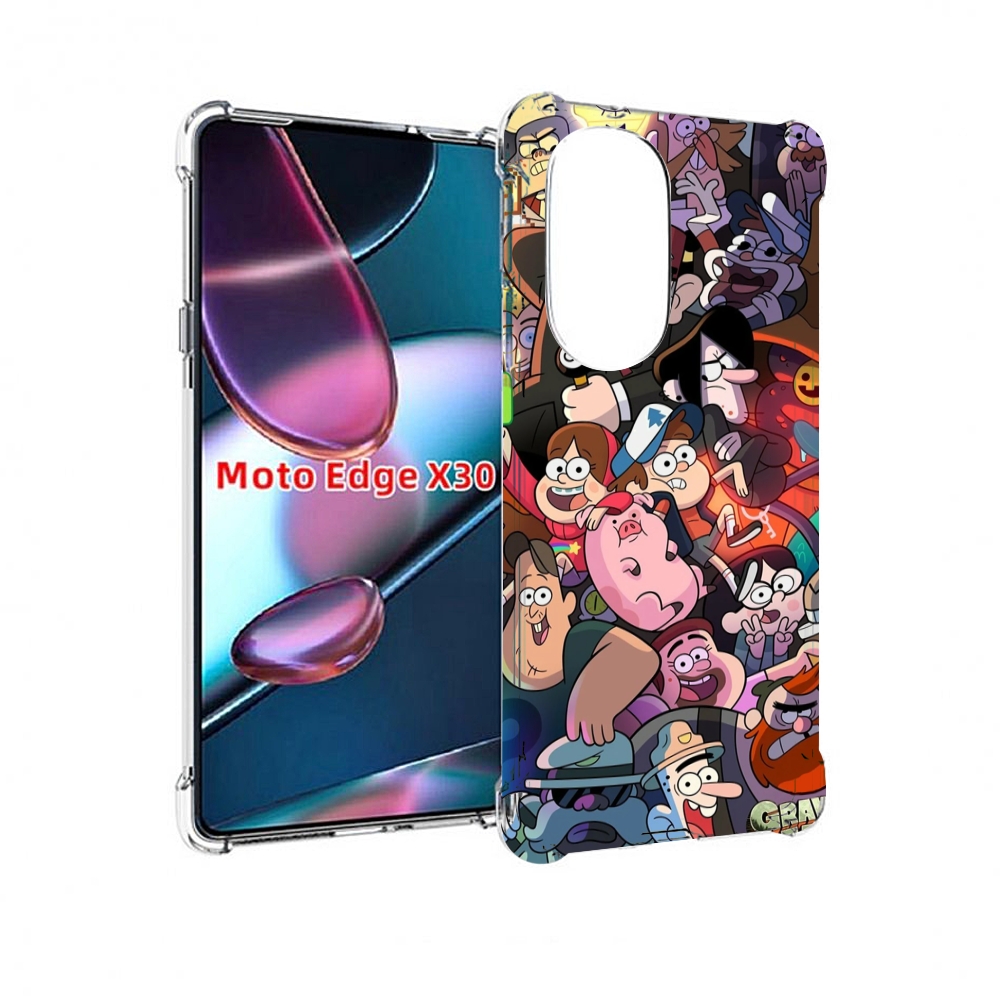 

Чехол MyPads гравити-фолз для Motorola Moto Edge X30, Прозрачный, Tocco