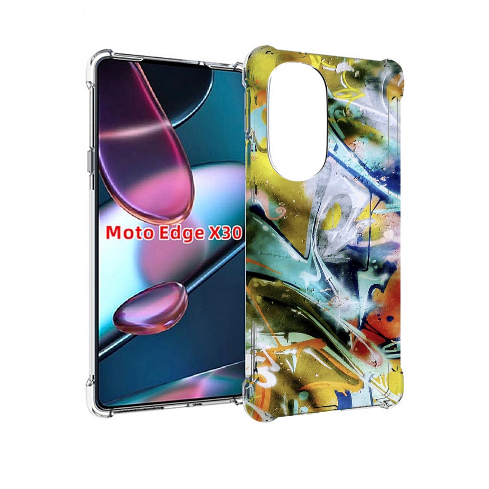 

Чехол MyPads граффити-хаос для Motorola Moto Edge X30, Прозрачный, Tocco