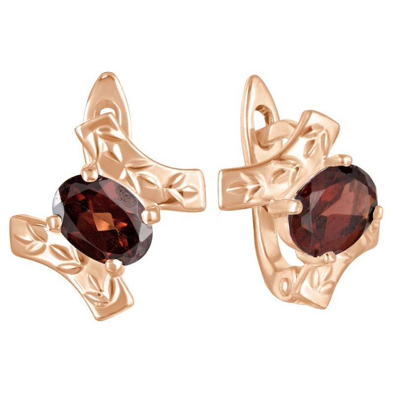

Серьги из серебра с гранатом LAZURIT-ONLINE 8123RG, 8123RG
