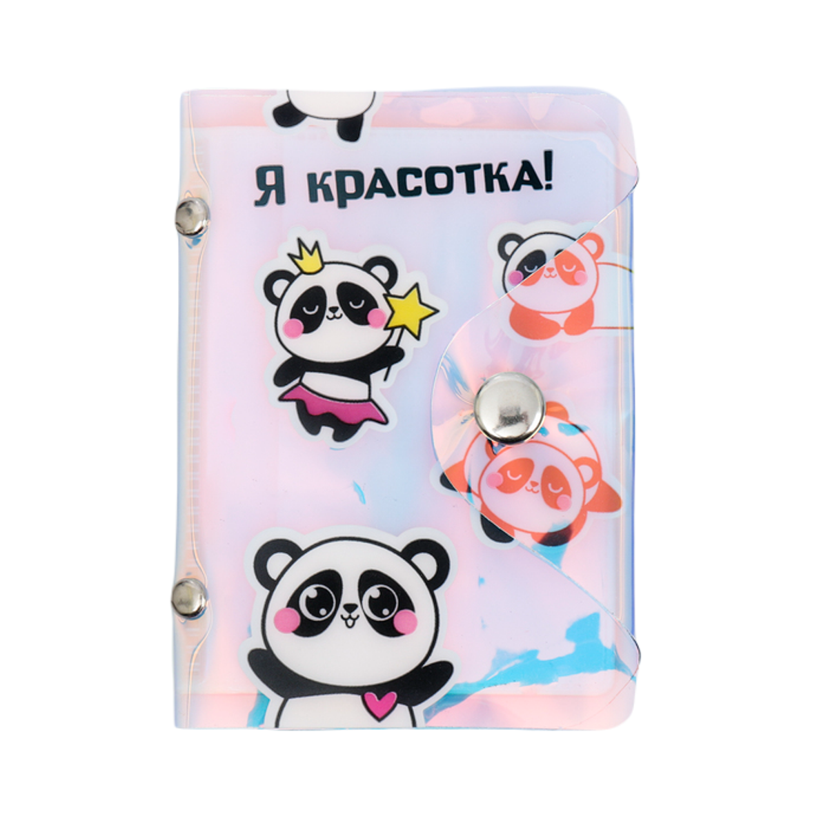 

Визитница женская NoBrand Милая панда, белый, Милая панда