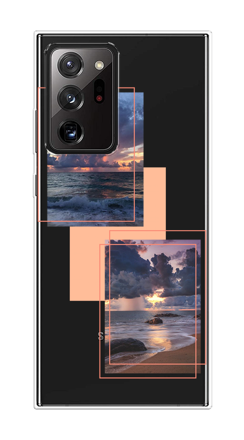 

Чехол на Samsung Galaxy Note 20 Ultra "Sky collage", Розовый;прозрачный;синий, 2101050-1
