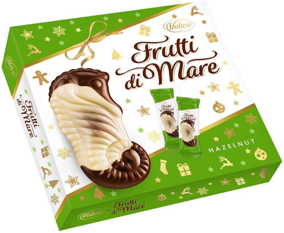 

Набор конфет Vobro Frutti di Mare Hazelnut с начинкой из фундука 155 г