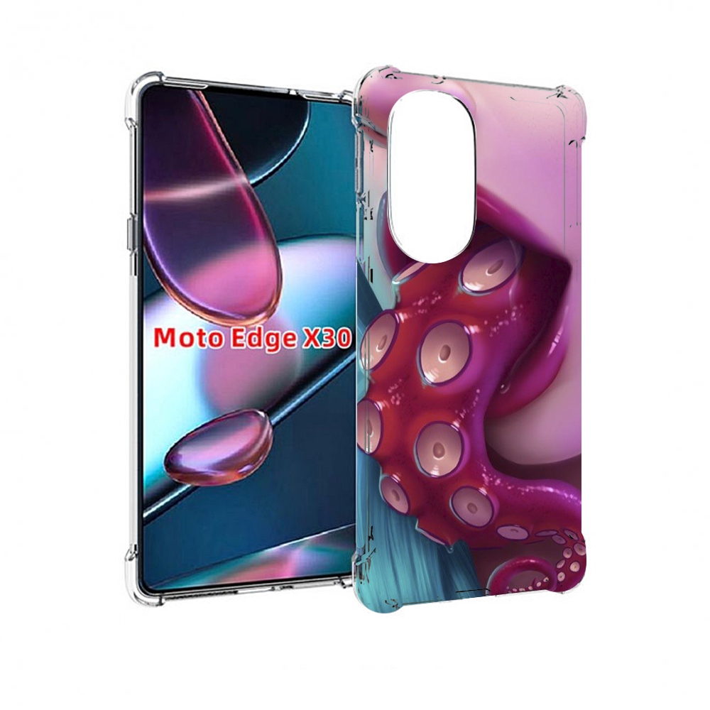 

Чехол MyPads девушка с щупальцой женский для Motorola Moto Edge X30, Прозрачный, Tocco
